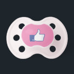 One Like, Pink Pacifier<br><div class="desc">Like, okay sign, pink background</div>