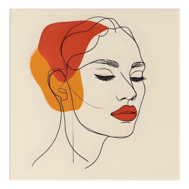 One line woman art (Front)