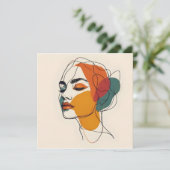 One line woman art (Standing Front)