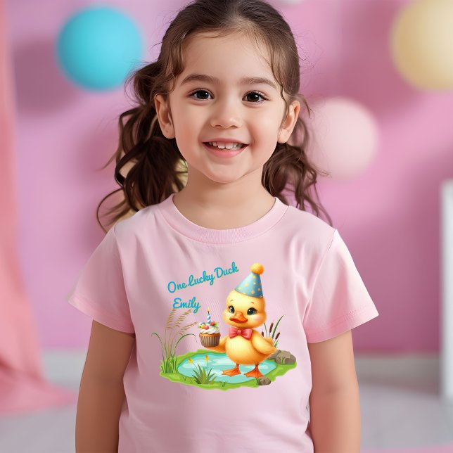 One Little Duck Cute Birthday Gift Baby T-Shirt (Creator Uploaded)