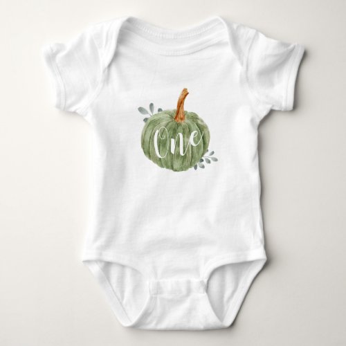 One Little Pumpkin 1st Birthday Boy Baby Bodysuit