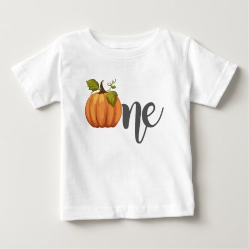 One Little Pumpkin 1st Birthday halloween  Baby T_Shirt
