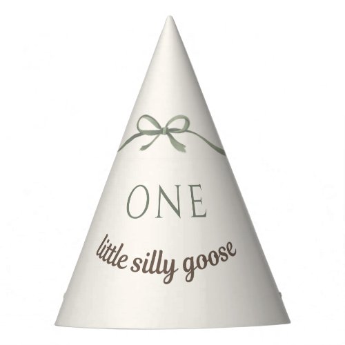 One Little Silly Goose Birthday Party Hat