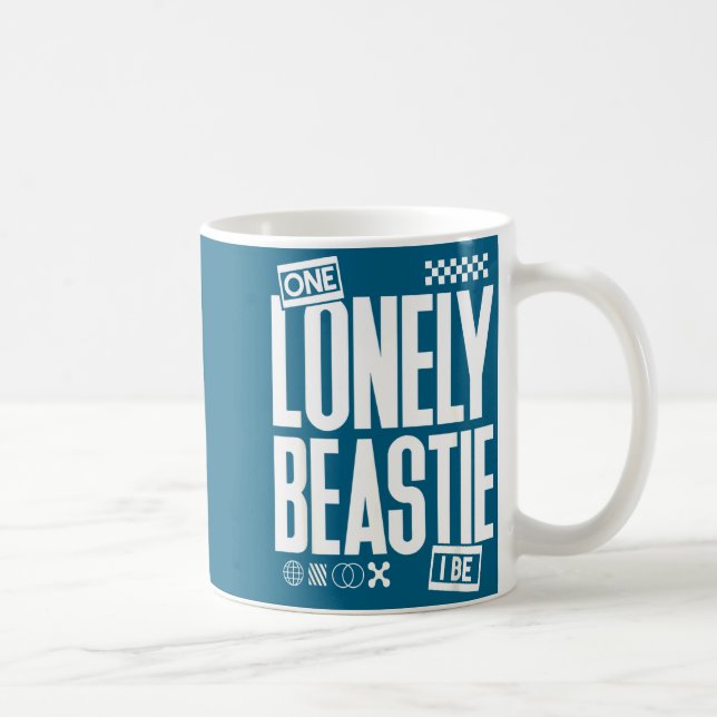 One Lonely Ie I Be Funny Quote Sarcastic Retro Hum Coffee Mug (Right)
