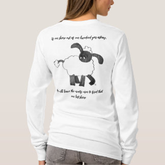 "One Lost Sheep" Hensly Long-Sleeve Tee-Shirt T-Shirt