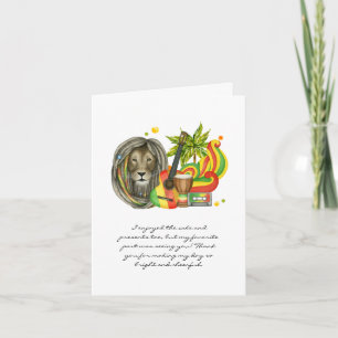 One Love Birthday Photo Thank You