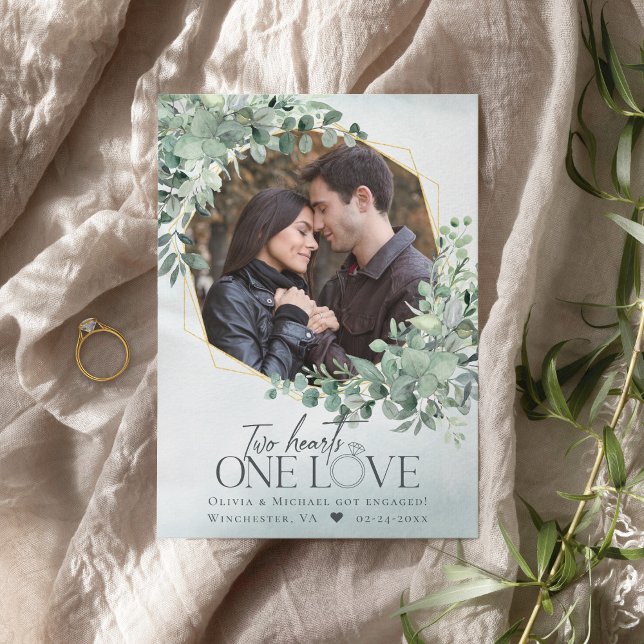 One Love Eucalyptus Photo Engagement Announcement (Creator Uploaded)