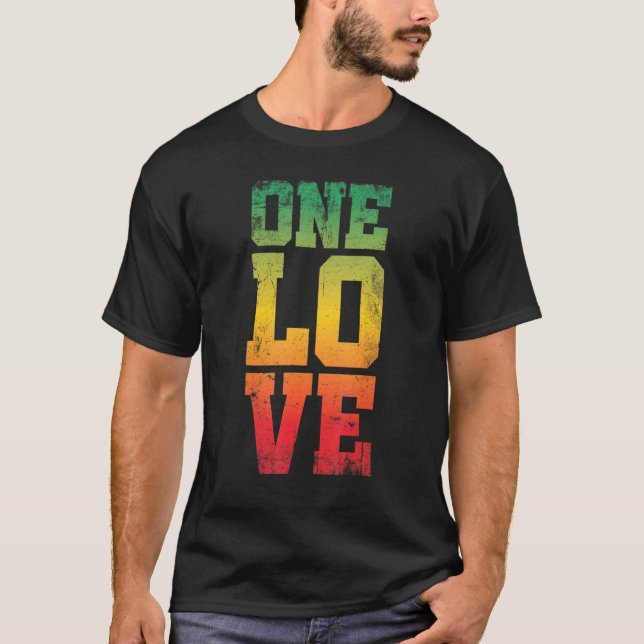 One Love For Reggae Rasta  2 T-Shirt (Front)