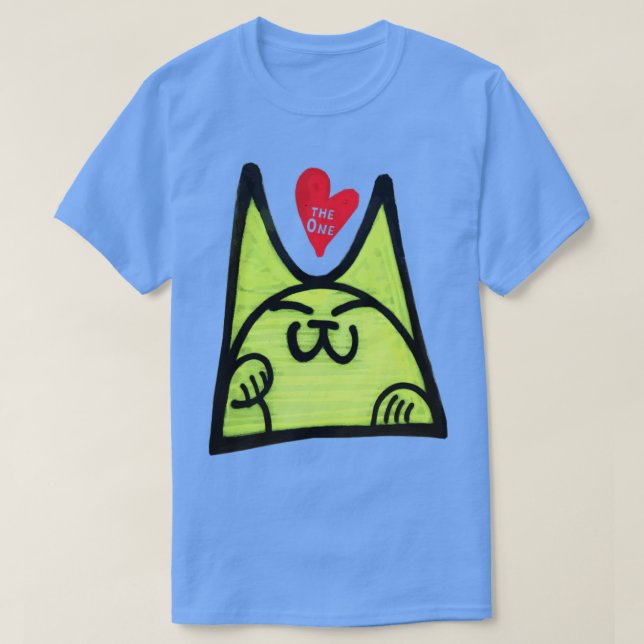 One Love Graffiti Cat T-Shirt (Design Front)