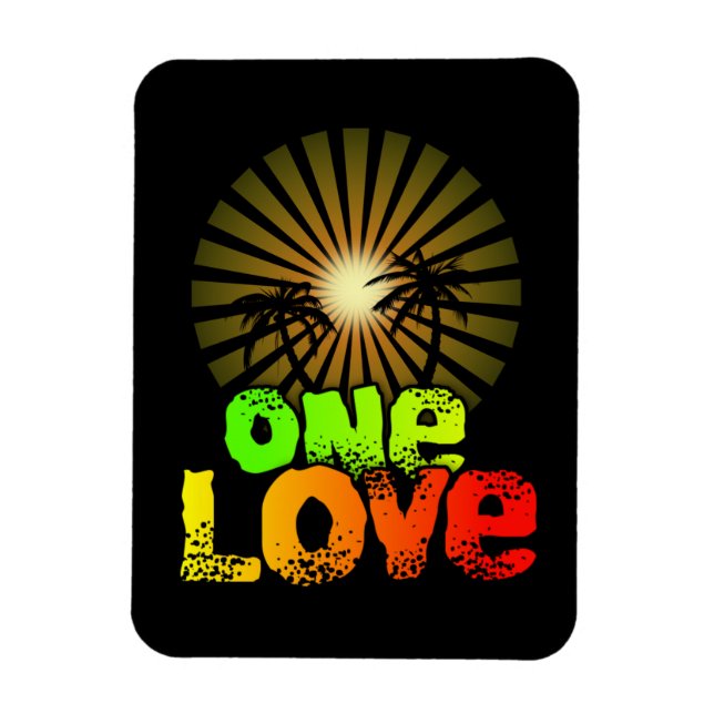 One love Jamaica Magnet (Vertical)