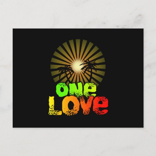 One love Jamaica Postcard