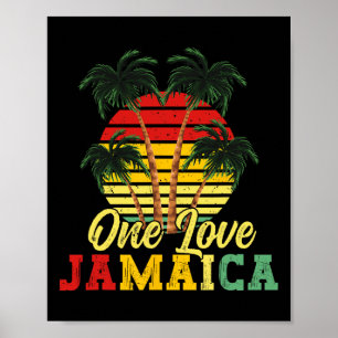 One Love Jamaica Summer Family Vacation Jamaican R Poster