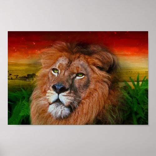 One Love Lion II _ Poster  Print