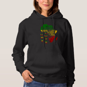 One Love Lion Rasta Reggae Africa Map Lion Of Juda Hoodie