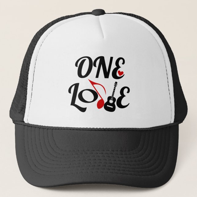 One Love Music Trucker Hat (Front)