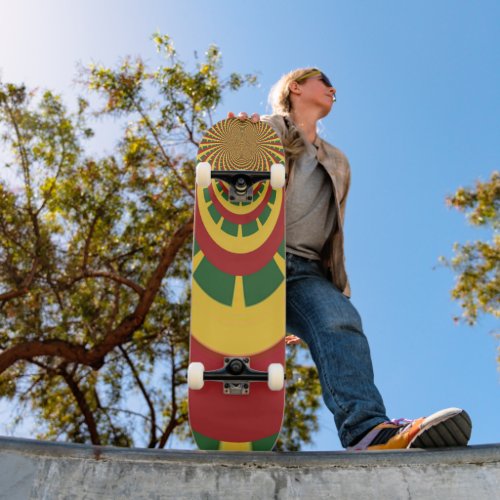 One Love One Board Embrace Jamaicas Vibrant Art Skateboard