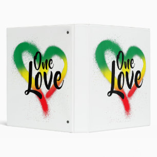 One Love One Heart Reggae Vibes 3 Ring Binder