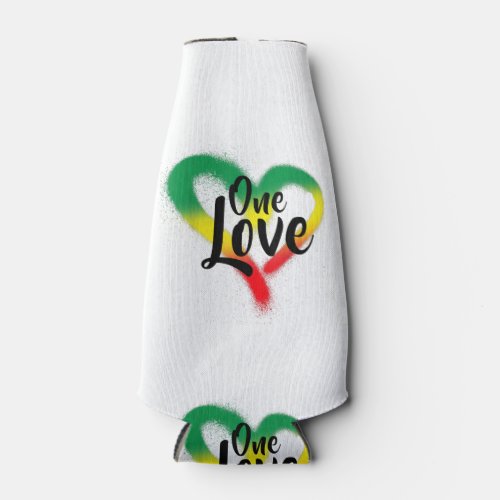 One Love One Heart Reggae Vibes Bottle Cooler