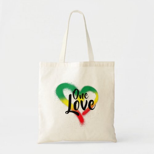One Love One Heart Reggae Vibes Tote Bag