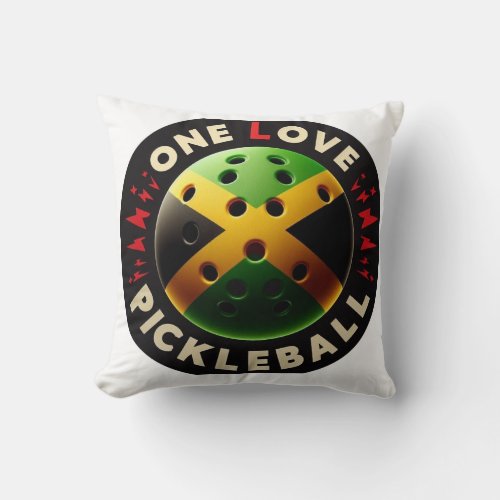 One Love Pickleball Pillow
