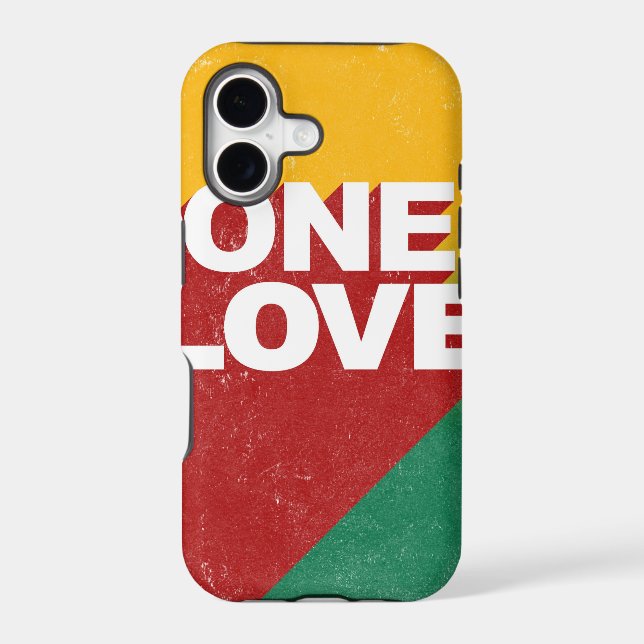 One Love Poster Iphone Case (Back)