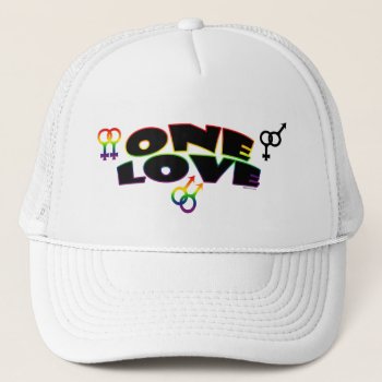 One Love Rainbow Hats by Method77 at Zazzle