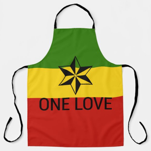 One Love Rasta Apron