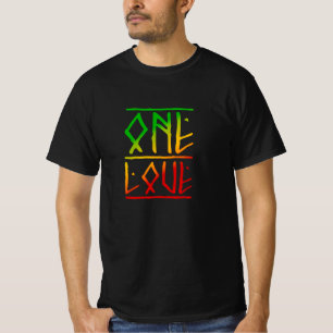 One Love Rasta Colors Reggae T-Shirt
