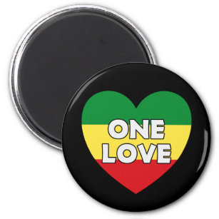 One Love Rasta Reggae Magnet