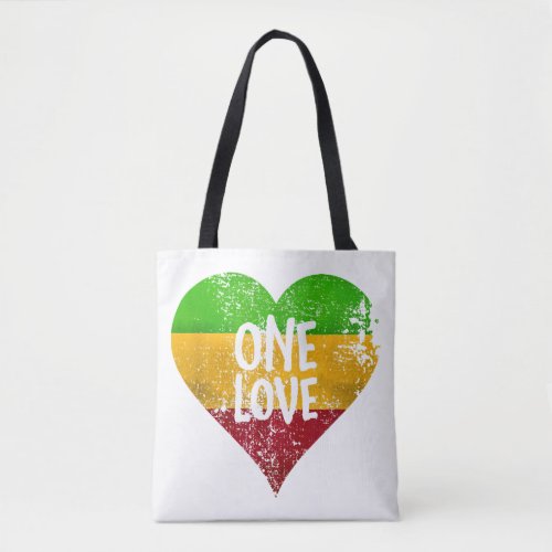 One Love Rastafari T_Shirt Jamaica Retro Vintage G Tote Bag