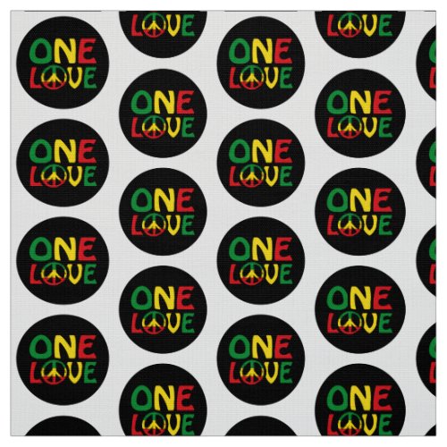 One Love Reggae design Fabric