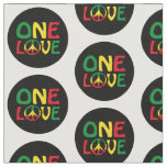 One Love, Reggae design Fabric