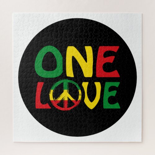 One Love Reggae design Jigsaw Puzzle