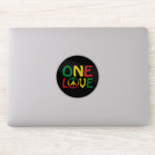 One Love, Reggae design Sticker