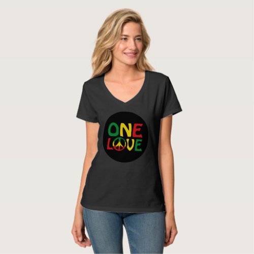 One Love Reggae design T_Shirt