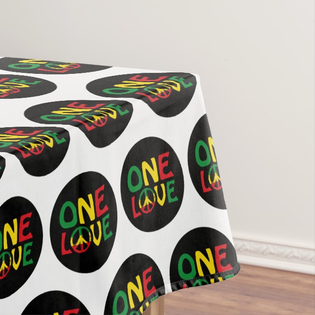 One Love, Reggae design Tablecloth (In Situ)