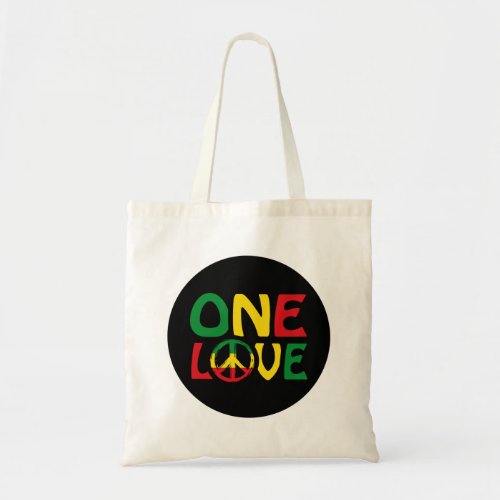 One Love Reggae design Tote Bag