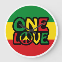 One Love, Reggae design with reggae colors