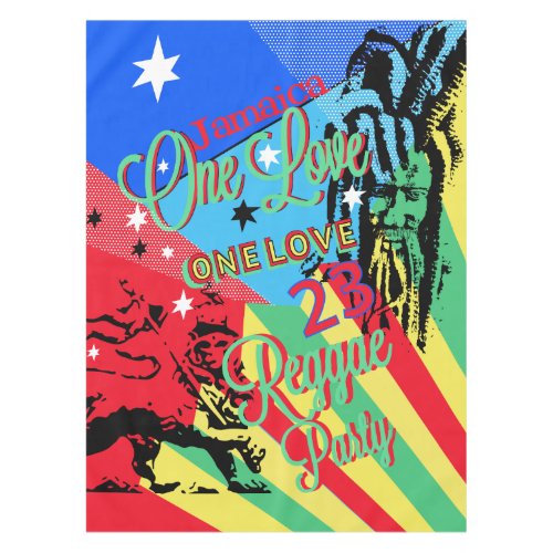 One Love Reggae Party Tablecloth