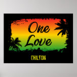 One Love Respect Unity and Inclusion Jamaican Poster