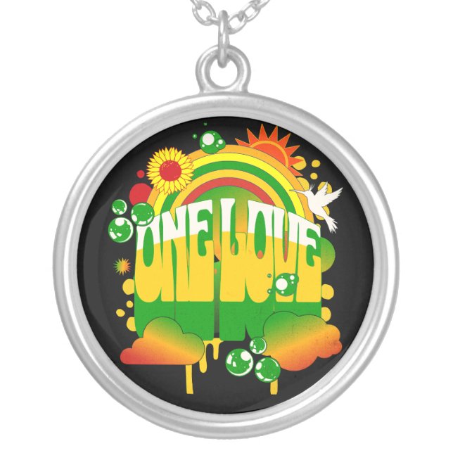 One Love Retro Pendant (Front)