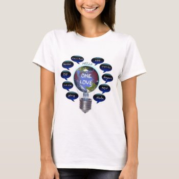 One Love T-shirt by BaileysByDesign at Zazzle