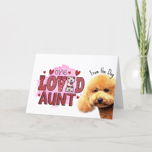 One loved AuntMothers Day card from the dog