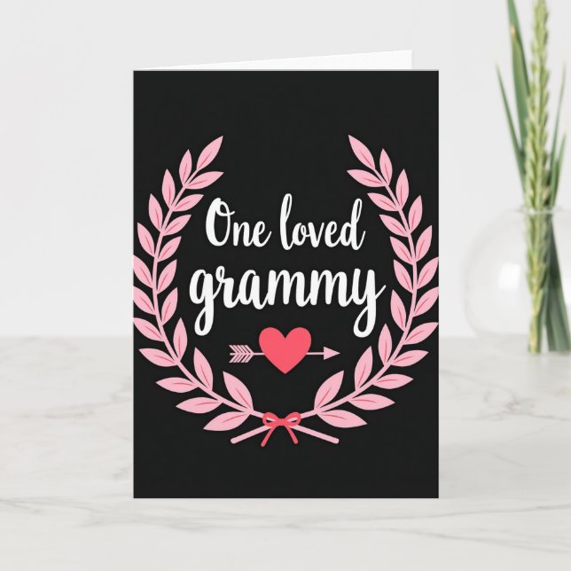 One Loved Grammy Hello Card (Front)