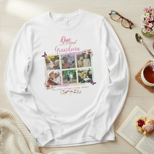 One Loved Grandma Photo Collage Personalized T-Shirt