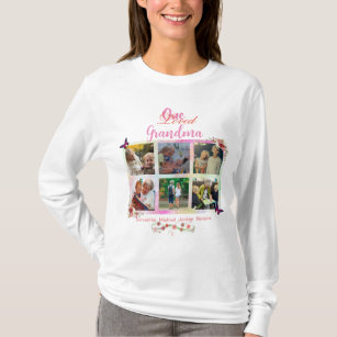 One Loved Grandma Photo Collage Personalized T-Shirt
