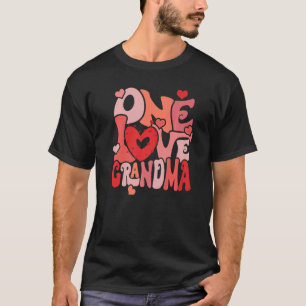 One Loved Grandma Valentine Grandma Heart Valentin T-Shirt