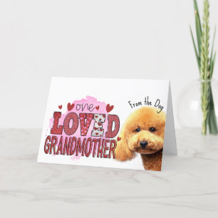 One loved Grandmother....Mothers Day from the dog Holiday Card
