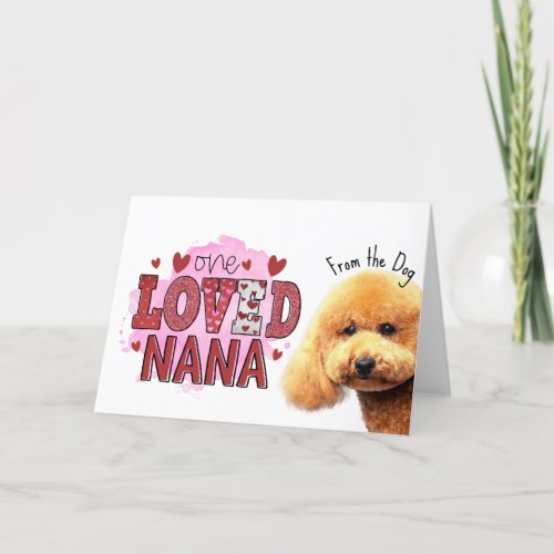 One loved NanaMothers Day card from the dog