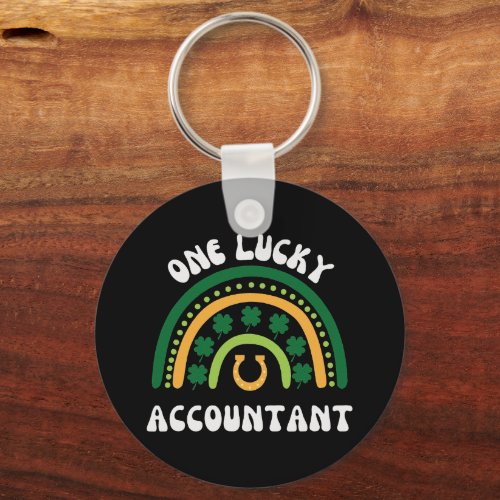 One Lucky Accountant St Patricks Day Irish Cute Keychain